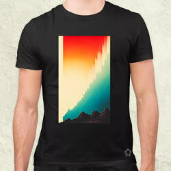 Magnolion Absztrakt spektrum v6 férfi póló (8821)