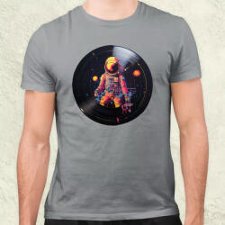 Magnolion Pixelart bakelit az űrben v9 férfi póló (20244)