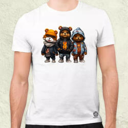 Magnolion Hip Hop medvék v8 férfi póló (8059)