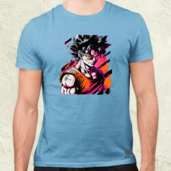 Magnolion Retró hullám Son Goku v2 férfi póló (895)