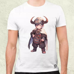 Magnolion Chibi viking srác v4 férfi póló (6812)