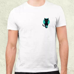 Magnolion Macsek és gombolyag zseb férfi póló (5208)