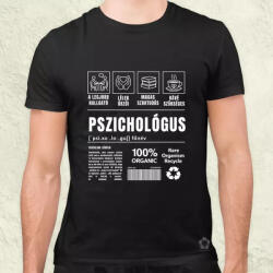 Magnolion Pszichológus összetevői fehér férfi póló (28213)