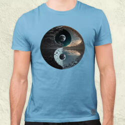 Magnolion Pokol és menny Yin és Yang v4 férfi póló (1181)