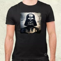 Magnolion Pareidolia Darth Vader Halálcsillag fantázia v4 férfi póló (8722)