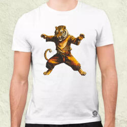 Magnolion Pixelart kung fu tigris v1 férfi póló (23005)