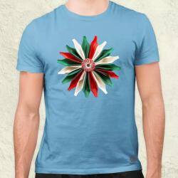 Magnolion Magyar kokárda fantázia v12 zseb férfi póló (21639)