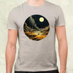 Magnolion Pixelart bakelit a holdon v6 férfi póló (20235)