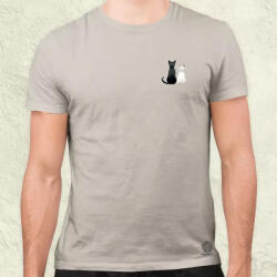 Magnolion Minimál cicák zseb v2 férfi póló (4686)