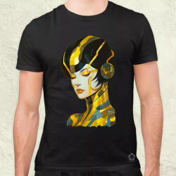 Magnolion Pop art cyberpunk portré v9 férfi póló (3963)