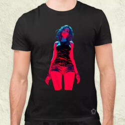 Magnolion Anime lány pózol v12 férfi póló (7146)