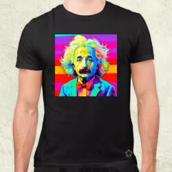 Magnolion Pop art Einstein v14 férfi póló (8467)