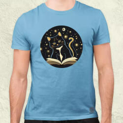 Magnolion Az éjszaka és a macska v5 férfi póló (1107)