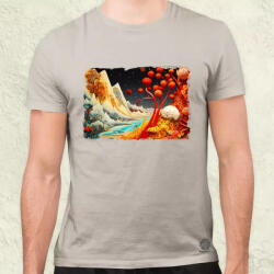 Magnolion Pointillizmus Ösvény férfi póló (8216)