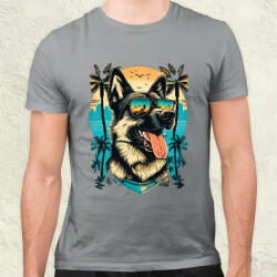 Magnolion Napszemcsis német juhász v2 férfi póló (2180)