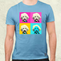Magnolion Pop art Einstein v7 férfi póló (8474)
