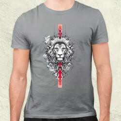 Magnolion Oroszlán tetoválás v16 férfi póló (27327)