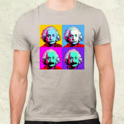 Magnolion Pop art Einstein v2 férfi póló (8469)
