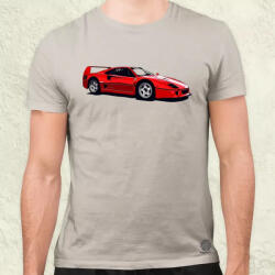 Magnolion Ferrari F40 rajz v5 férfi póló (20841)