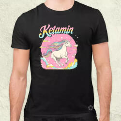 Magnolion Ketamin unikornis férfi póló (28143)