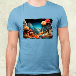 Magnolion Pointillizmus Szarvas férfi póló (8217)