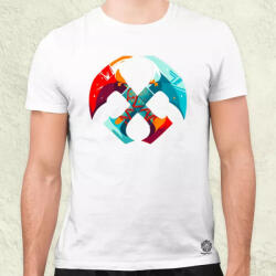 Magnolion Viking balta v5 férfi póló (5105)