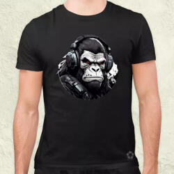 Magnolion Cyberpunk gorilla v3 férfi póló (6817)