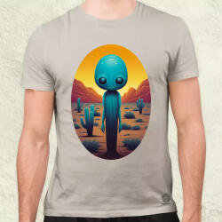 Magnolion Kék idegen v2 férfi póló (4939)