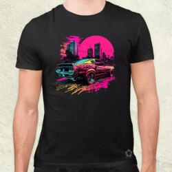 Magnolion Retró hullám 1969 FORD MUSTANG SHELBY GT 500 v3 férfi póló (867)