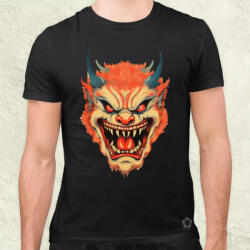 Magnolion Hannya maszk fantázia v5 férfi póló (8038)
