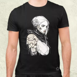 Magnolion Dark cyberpunk portré v6 férfi póló (23988)