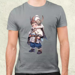 Magnolion Chibi viking srác v2 férfi póló (6810)