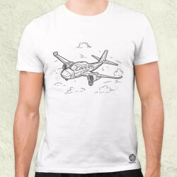 Magnolion Repülő rajz v2 férfi póló (28052)