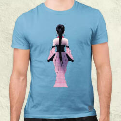 Magnolion Pixelart Gésa hátulról v2 férfi póló (8193)