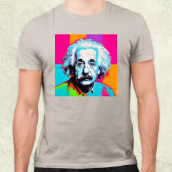 Magnolion Pop art Einstein v12 férfi póló (8465)