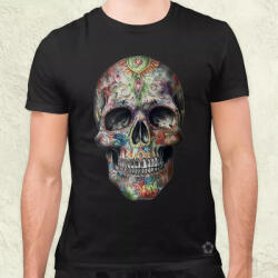 Magnolion Színezett koponya v1 férfi póló (3533)