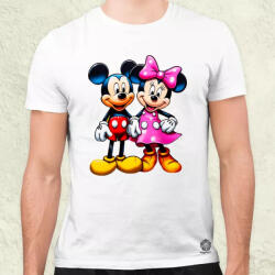 Magnolion Pop art Mickey és Minnie v1 férfi póló (6238)