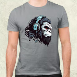 Magnolion Cyberpunk gorilla v4 férfi póló (6818)