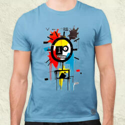 Magnolion Basquiat béke és szeretet v12 férfi póló (5932)