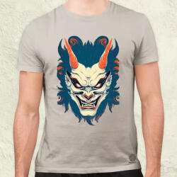 Magnolion Hannya maszk fantázia v3 férfi póló (8036)