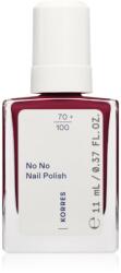 KORRES No No Nail Polish lac de unghii pentru ingrijire culoare 59 Burgundy Red 11 ml