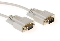 ACT 15m 9 pin D-sub, M/F Elefántcsontszínű soros kábel (AK2321)
