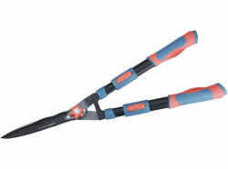 Extol sövényvágó olló, teleszkópos, hossza: 690-890mm, Penge hossza: 205mm, hullámos penge (8873716)