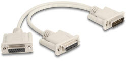 Delock 65833 Bézs 0, 3 M DB-15 2 x DB-15 soros kábel (65833)