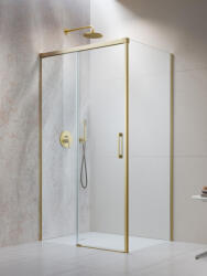 Radaway Idea 8 Brushed Gold KDJ szögletes szálcsiszolt arany zuhanykabin 150x100 átlátszó balos