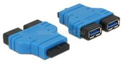 Delock adapter USB 3.0 pin header anya > 2 x USB 3.0 Type-A anya - párhuzamosan (DL65670) (DL65670)