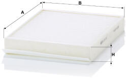 Mann-filter Utastér - Kabin szűrő Mann Filter CU 25 027 (CU25027)