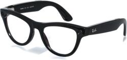 Meta RAY-BAN Meta Skyler (Standard) Smart Glasses (Gen 2) - Shiny Black, Clear (0RW4014 601/SB52)
