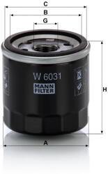 Mann-filter Olajszűrő Mann Filter W 6031 (W6031)
