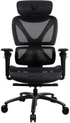 FORMULA Gamer szék - Ergolux 6 Mesh Black (fekete; állítható magasság; áll. 4D kartámasz, Max. : 125kg , STM5) (ERGOLUX 6 MESH BLACK) - scom